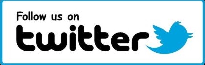 A black and white image of the twitter logo.