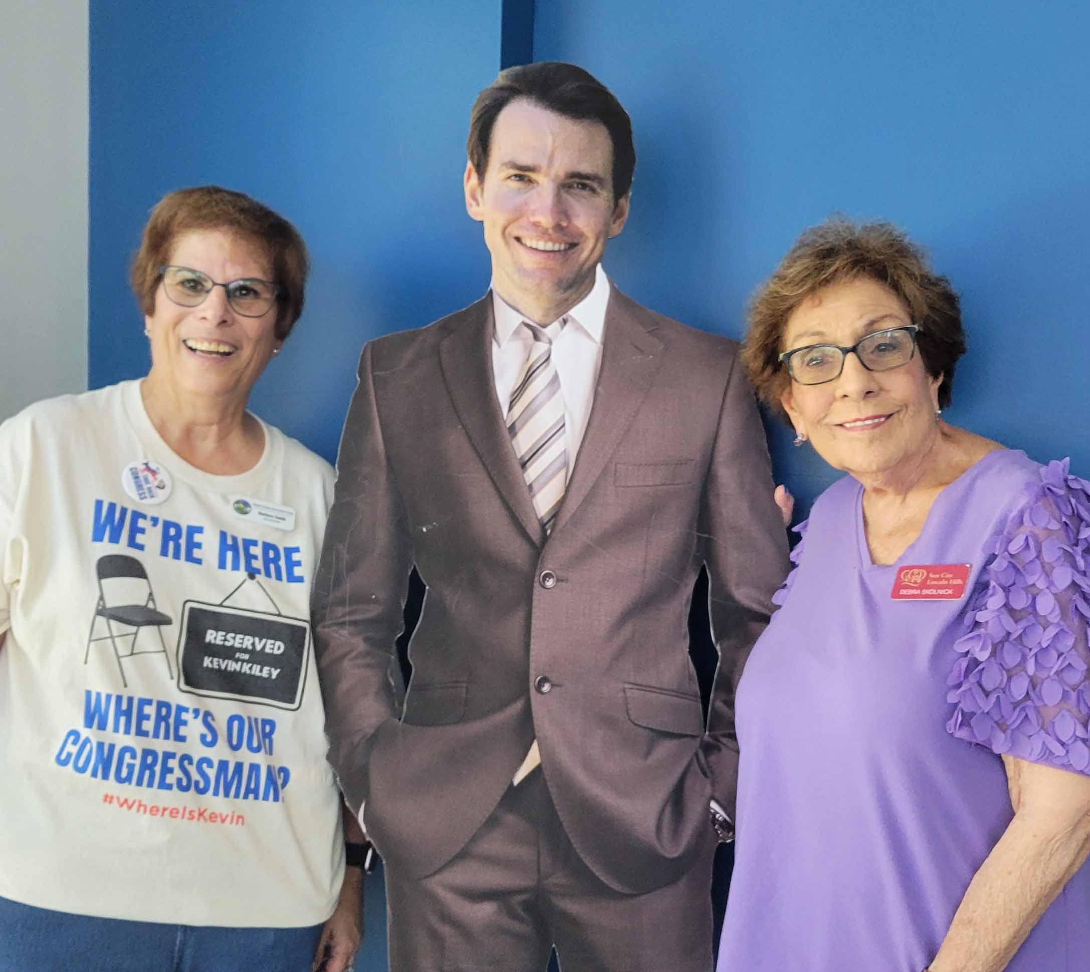 Kevin Kiley cardboard cutout.
