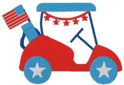 Golf Cart-4th of July-Right