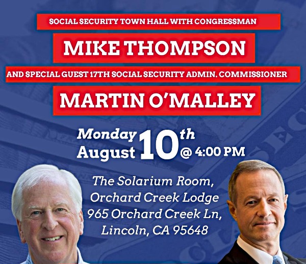 Social Security Town Hall with Congressman Thompson and Martin O'Malley
